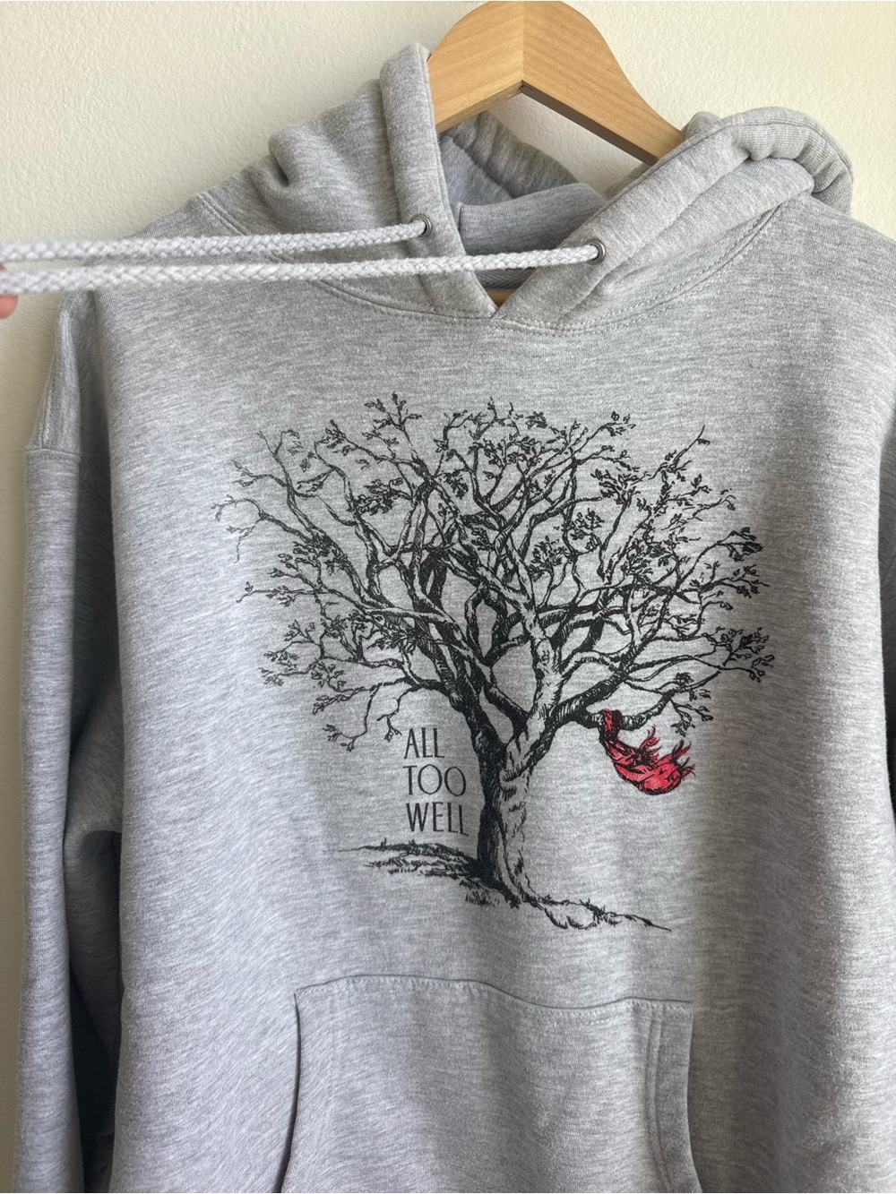 Taylor Swift All Too Well Hoodie Official Merch Gray Pullover Sweatshirt M - Picture 6 of 6